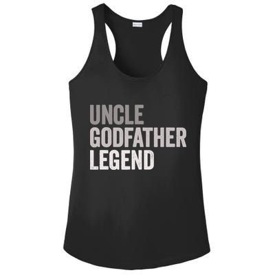 Uncle Godfather Legend For A Favorite Uncle Family Baptism Ladies PosiCharge Competitor Racerback Tank