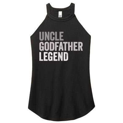 Uncle Godfather Legend For A Favorite Uncle Family Baptism Women's Perfect Tri Rocker Tank