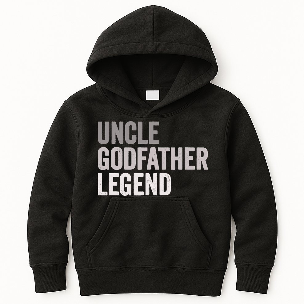 Uncle Godfather Legend For A Favorite Uncle Family Baptism Kids Hoodie