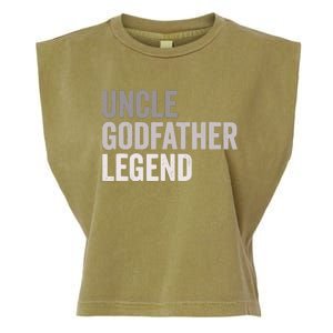 Uncle Godfather Legend For A Favorite Uncle Family Baptism Garment-Dyed Women's Muscle Tee