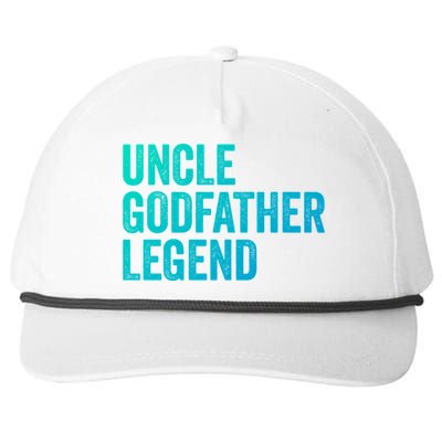 Uncle Godfather Legend Funny Gift Favorite Best Uncle Gift Snapback Five-Panel Rope Hat