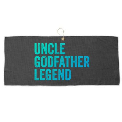 Uncle Godfather Legend Funny Gift Favorite Best Uncle Gift Large Microfiber Waffle Golf Towel