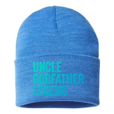 Uncle Godfather Legend Funny Gift Favorite Best Uncle Gift Sustainable Knit Beanie