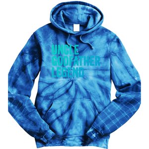 Uncle Godfather Legend Funny Gift Favorite Best Uncle Gift Tie Dye Hoodie