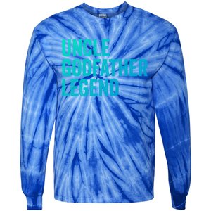 Uncle Godfather Legend Funny Gift Favorite Best Uncle Gift Tie-Dye Long Sleeve Shirt