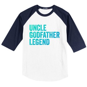 Uncle Godfather Legend Funny Gift Favorite Best Uncle Gift Baseball Sleeve Shirt