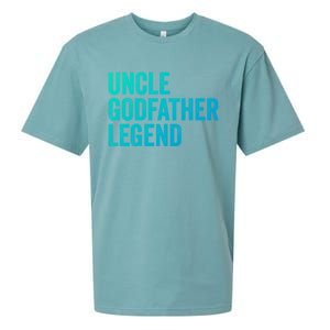 Uncle Godfather Legend Funny Gift Favorite Best Uncle Gift Sueded Cloud Jersey T-Shirt