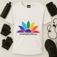 Unapologically Gay Lgbtq Pride Rainbow Sunflower Performance Shirt