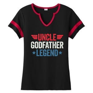 Uncle Godfather Legend Ladies Halftime Notch Neck Tee