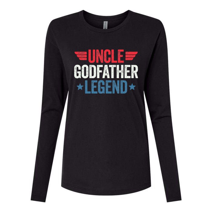 Uncle Godfather Legend Womens Cotton Relaxed Long Sleeve T-Shirt