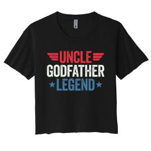 Uncle Godfather Legend Women's Crop Top Tee