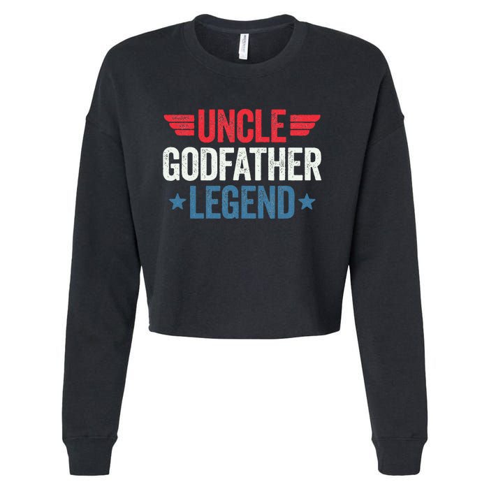 Uncle Godfather Legend Cropped Pullover Crew