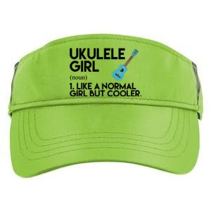 Ukulele Girl Like A Norm Girl But Cooler Adult Drive Performance Visor