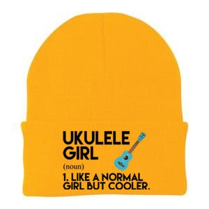 Ukulele Girl Like A Norm Girl But Cooler Knit Cap Winter Beanie