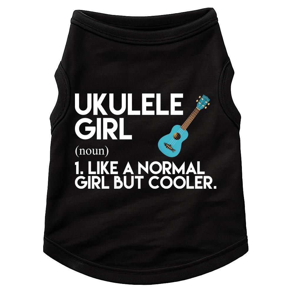 Ukulele Girl Like A Norm Girl But Cooler Doggie Tank