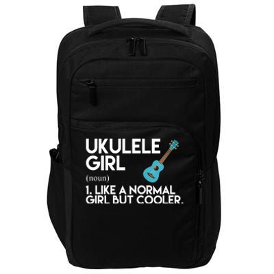 Ukulele Girl Like A Norm Girl But Cooler Impact Tech Backpack