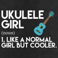 Ukulele Girl Like A Norm Girl But Cooler 11oz C Handle Ceramic Mug