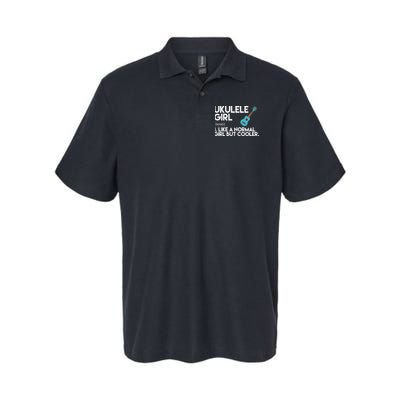 Ukulele Girl Like A Norm Girl But Cooler Softstyle Adult Sport Polo