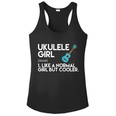 Ukulele Girl Like A Norm Girl But Cooler Ladies PosiCharge Competitor Racerback Tank