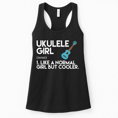 Ukulele Girl Like A Norm Girl But Cooler Womens Tank Top