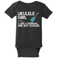 Ukulele Girl Like A Norm Girl But Cooler Baby Bodysuit