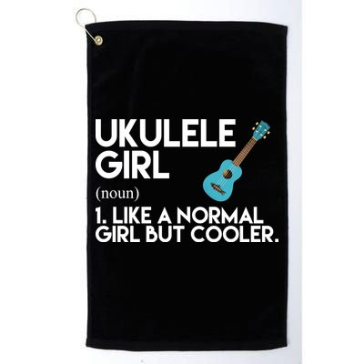 Ukulele Girl Like A Norm Girl But Cooler Golf Towel