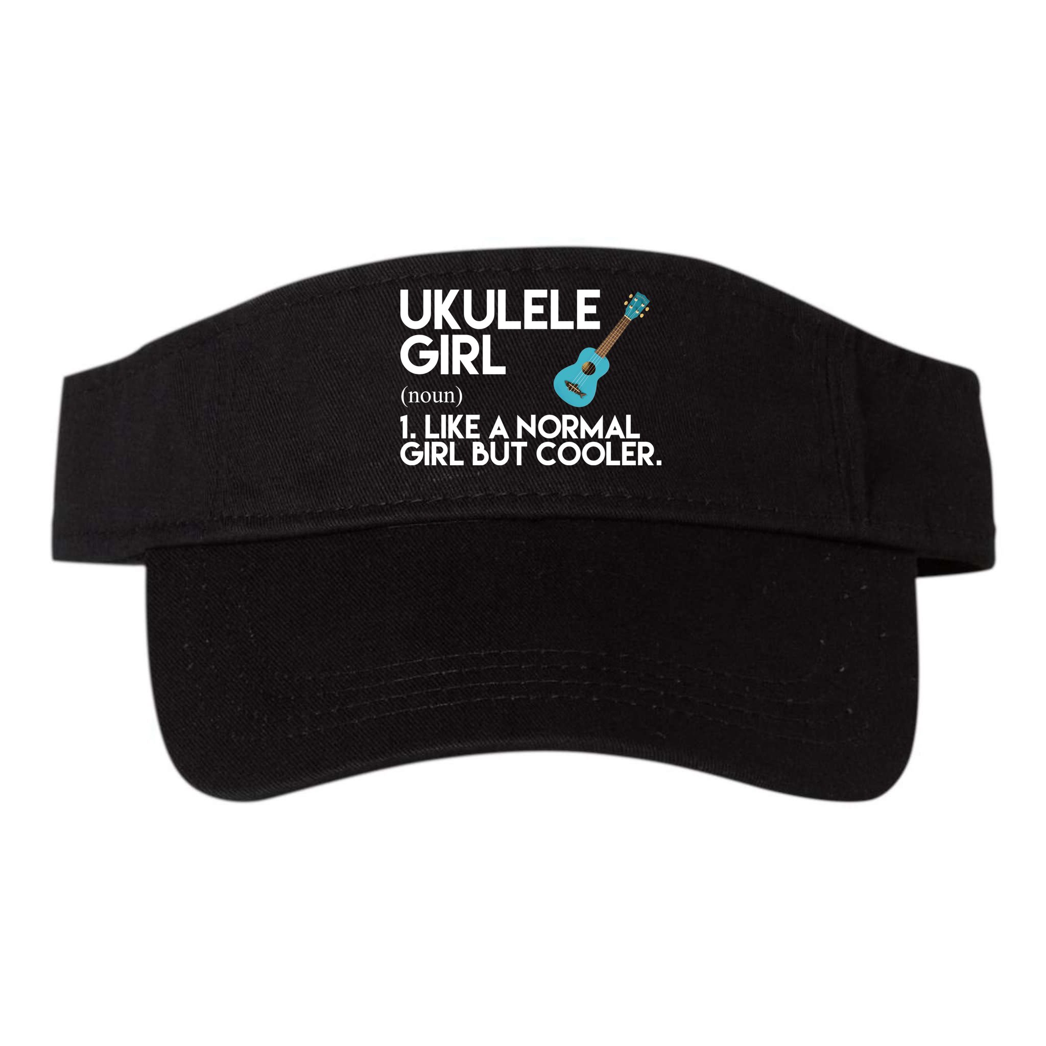 Ukulele Girl Like A Norm Girl But Cooler Visor