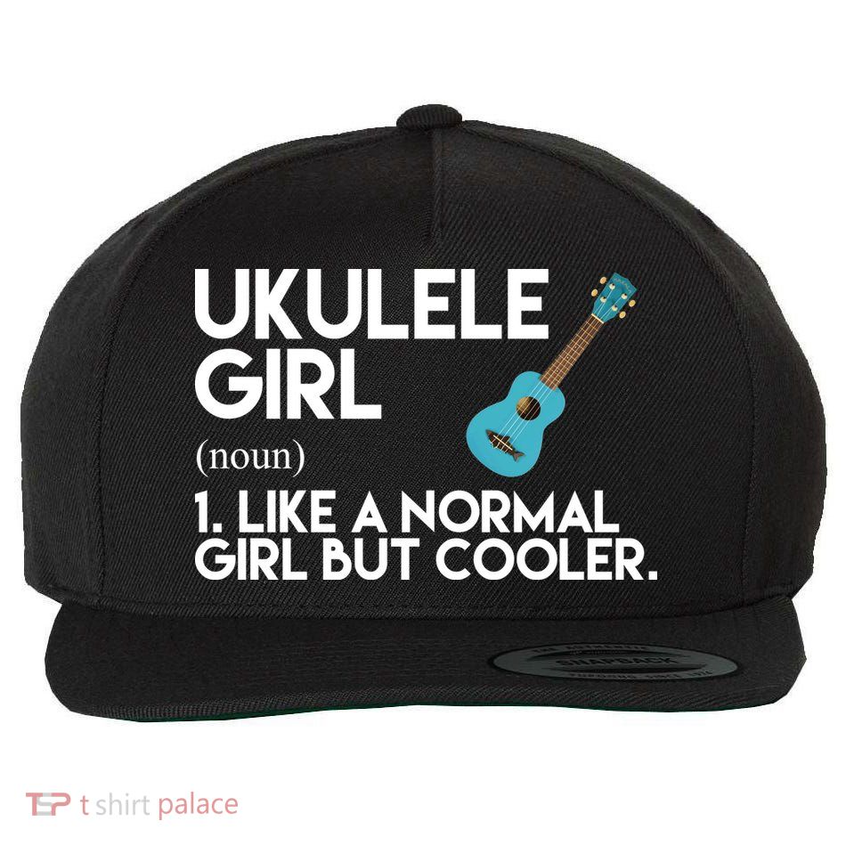 Ukulele Girl Like A Norm Girl But Cooler Wool Snapback Cap