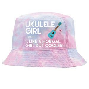 Ukulele Girl Like A Norm Girl But Cooler Tie-Dyed Bucket Hat