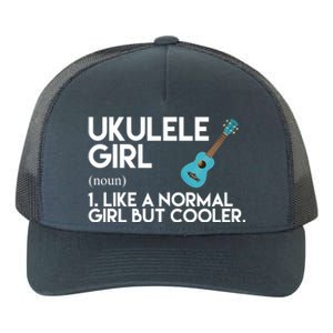 Ukulele Girl Like A Norm Girl But Cooler Yupoong Adult 5-Panel Trucker Hat