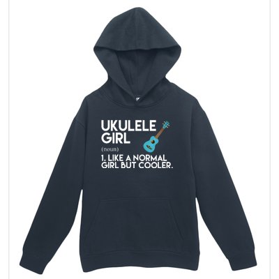 Ukulele Girl Like A Norm Girl But Cooler Urban Pullover Hoodie