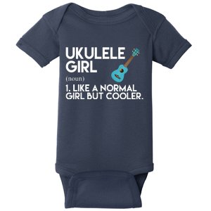 Ukulele Girl Like A Norm Girl But Cooler Baby Bodysuit