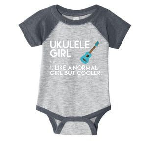 Ukulele Girl Like A Norm Girl But Cooler Infant Baby Jersey Bodysuit