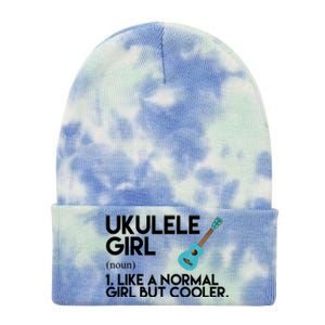 Ukulele Girl Like A Norm Girl But Cooler Tie Dye 12in Knit Beanie