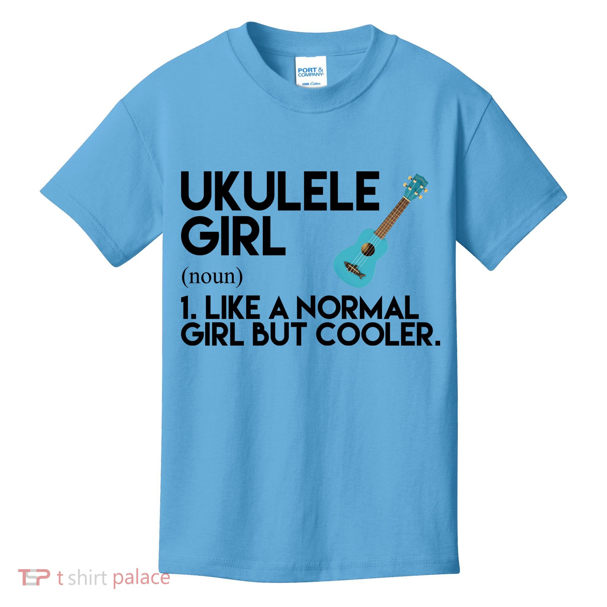 Ukulele Girl Like A Norm Girl But Cooler Kids T-Shirt
