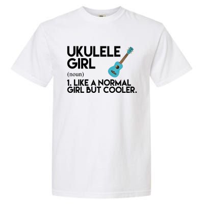 Ukulele Girl Like A Norm Girl But Cooler Garment-Dyed Heavyweight T-Shirt