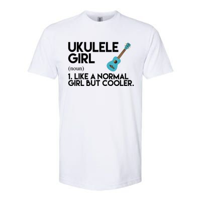 Ukulele Girl Like A Norm Girl But Cooler Softstyle® CVC T-Shirt