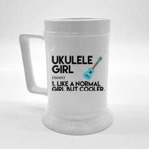 Ukulele Girl Like A Norm Girl But Cooler Beer Stein