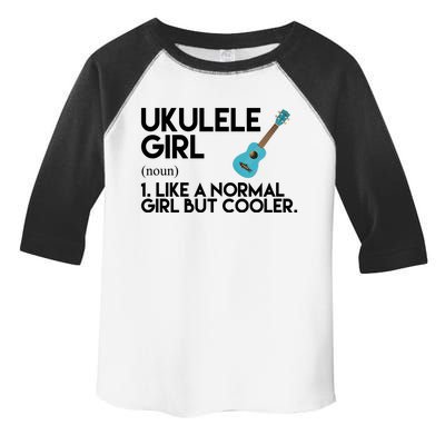 Ukulele Girl Like A Norm Girl But Cooler Toddler Fine Jersey T-Shirt