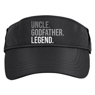  Uncle Godfather Legend Best Godfather Proposal Baptism Adult Drive Performance Visor