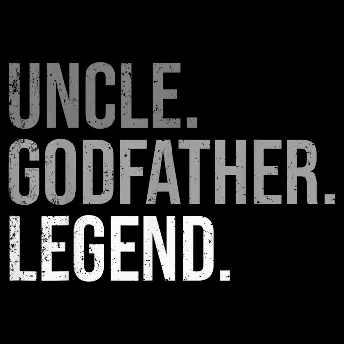 Uncle Godfather Legend Best Godfather Proposal Baptism Cropped Pullover Crew