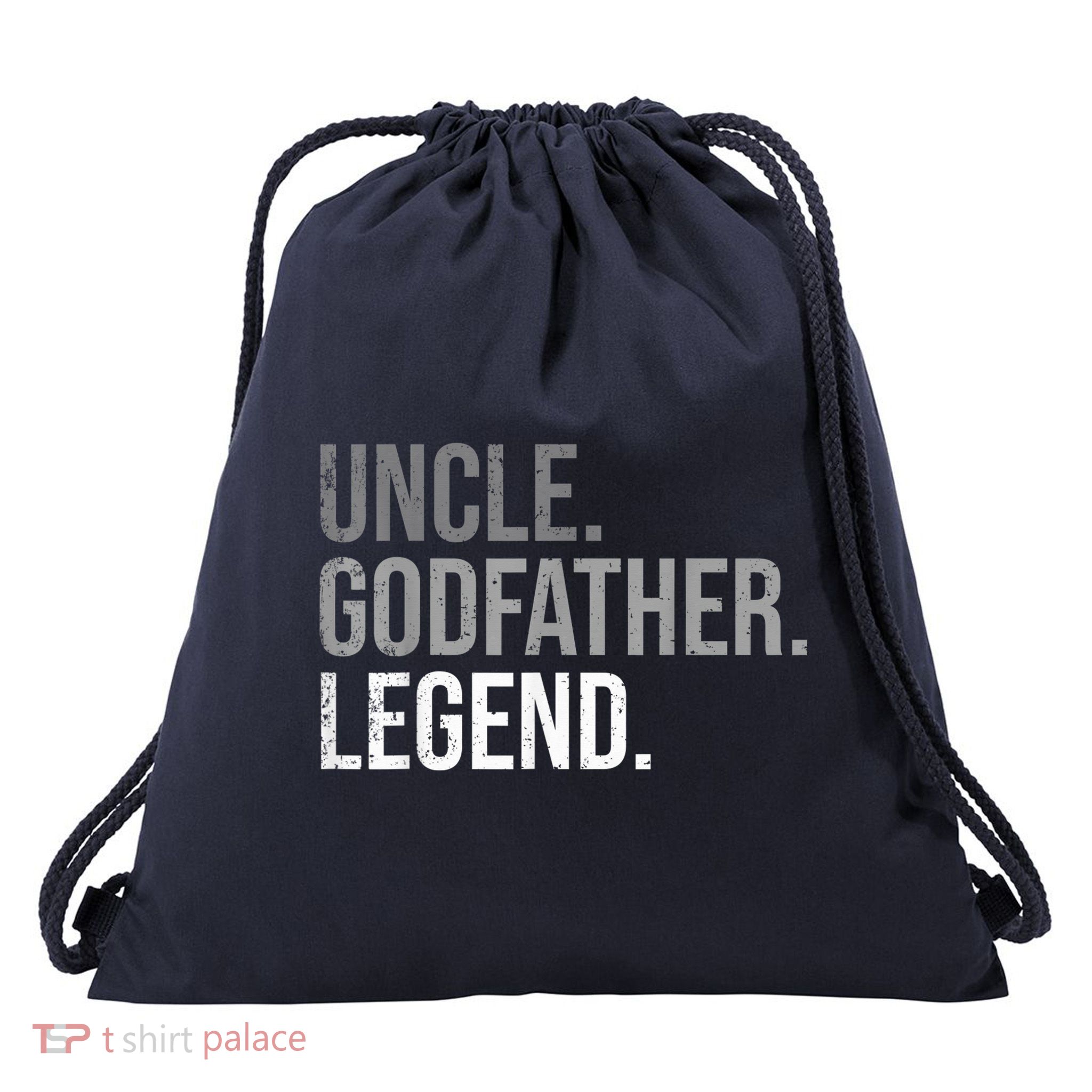  Uncle Godfather Legend Best Godfather Proposal Baptism Drawstring Bag