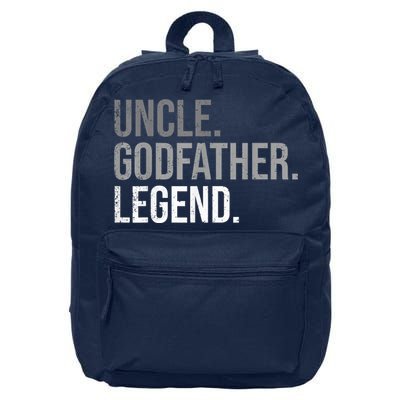  Uncle Godfather Legend Best Godfather Proposal Baptism 16 in Basic Backpack