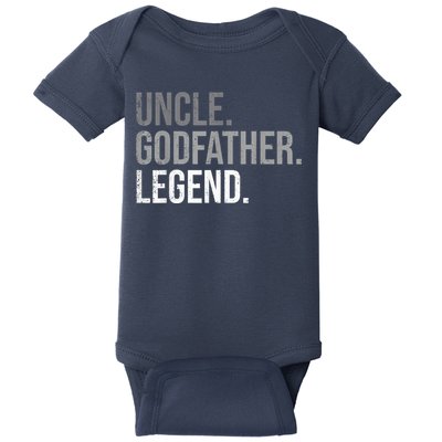  Uncle Godfather Legend Best Godfather Proposal Baptism Baby Bodysuit