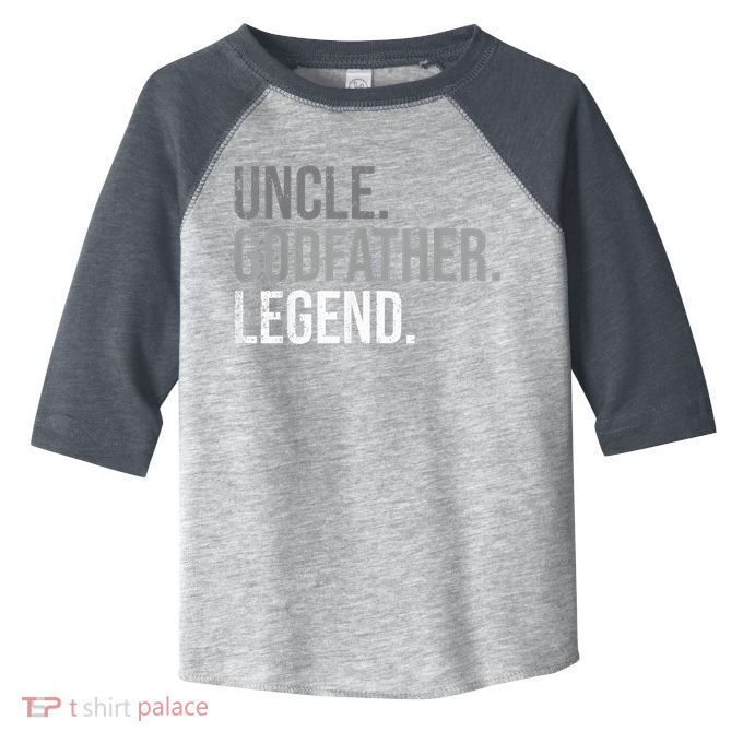  Uncle Godfather Legend Best Godfather Proposal Baptism Toddler Fine Jersey T-Shirt