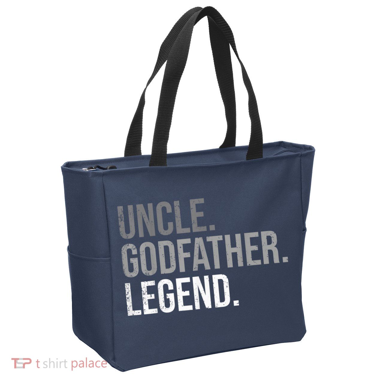  Uncle Godfather Legend Best Godfather Proposal Baptism Zip Tote Bag