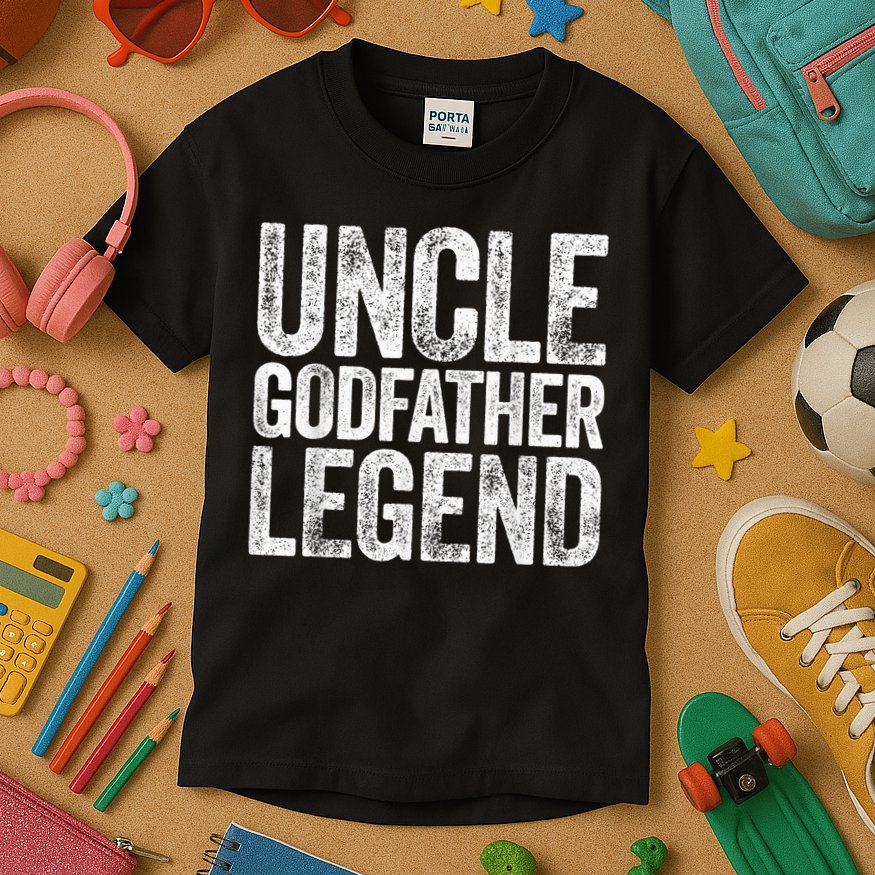  Uncle Godfather Legend Shirt Kids T-Shirt