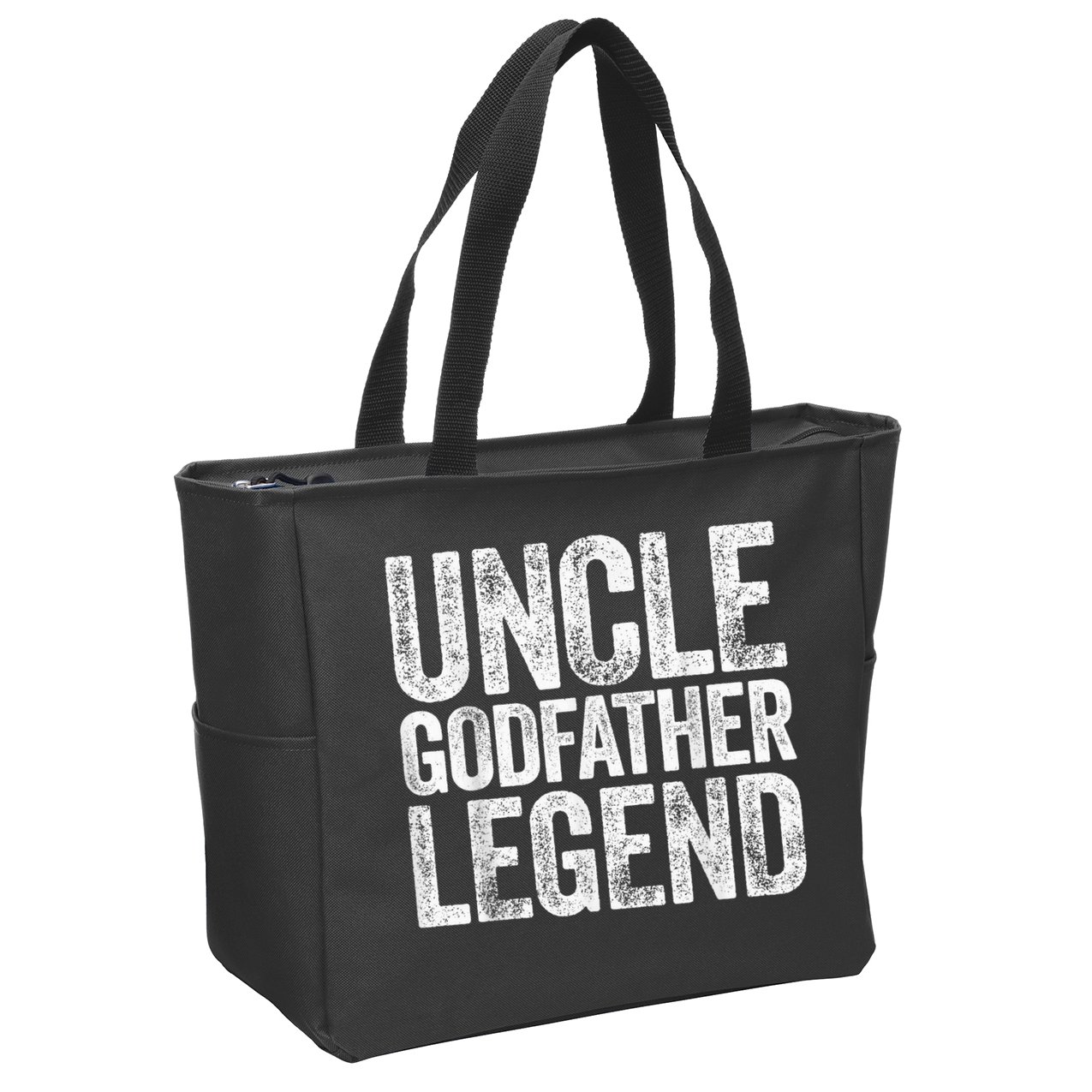  Uncle Godfather Legend Shirt Zip Tote Bag