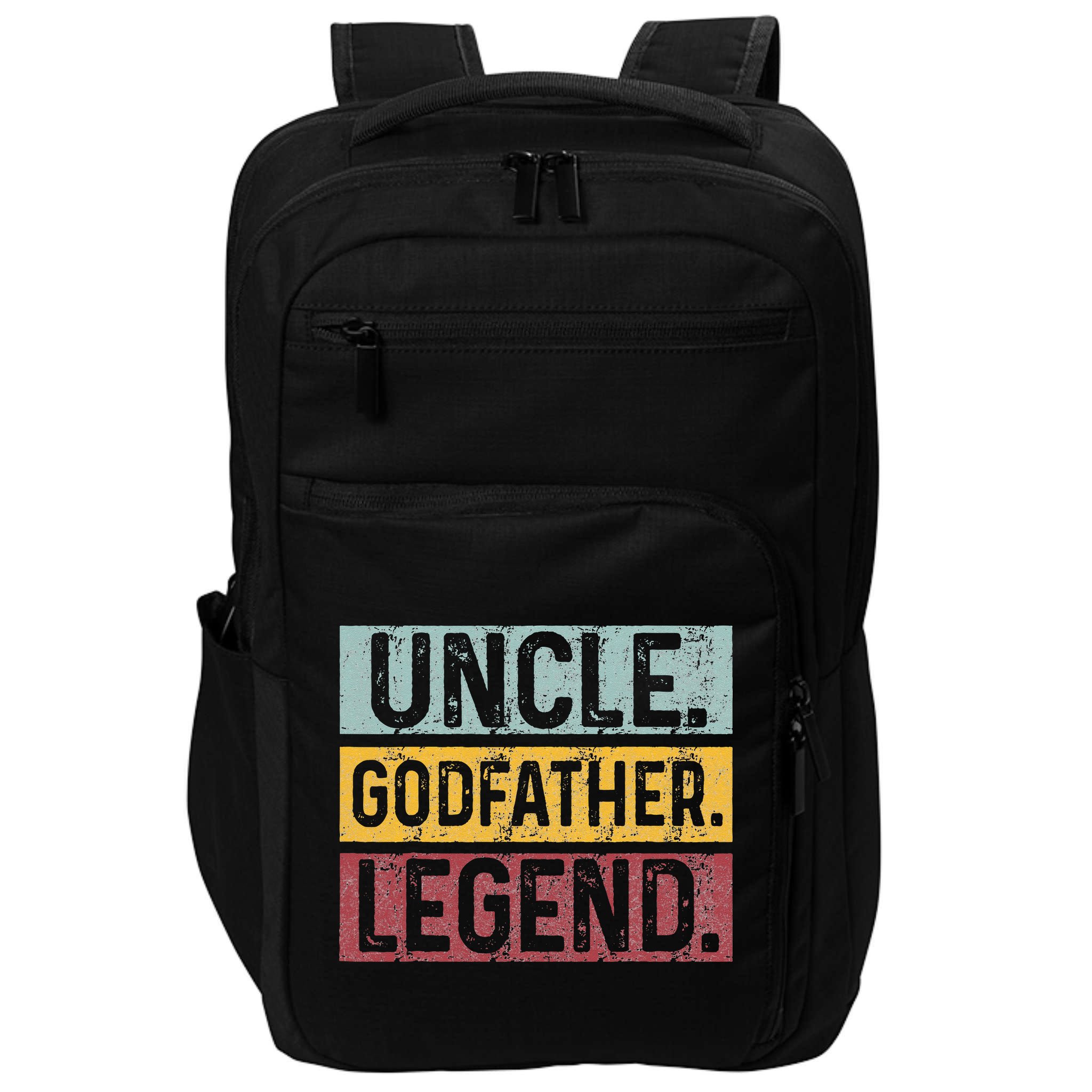 Uncle Godfather Legend Vintage Happy Fathers Day Gift Impact Tech Backpack