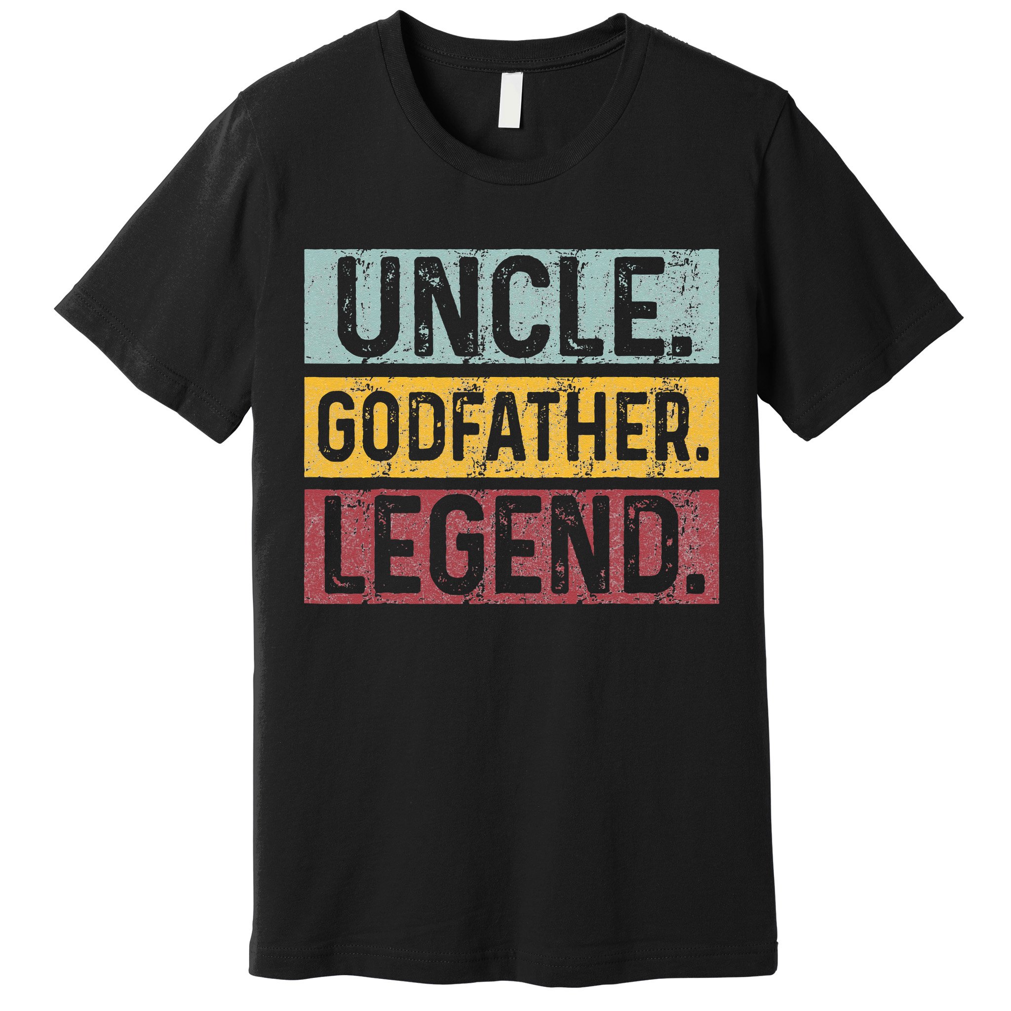 Uncle Godfather Legend Vintage Happy Fathers Day Gift Premium T-Shirt